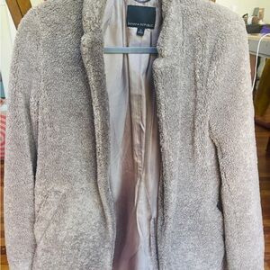 Banana Republic Brown Teddy Jacket Plush Cozy Design
